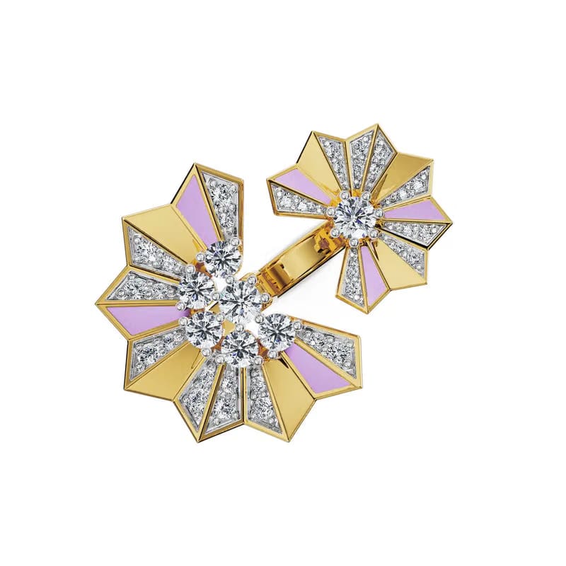 Lilac Prism Lab Grown Diamond Ring