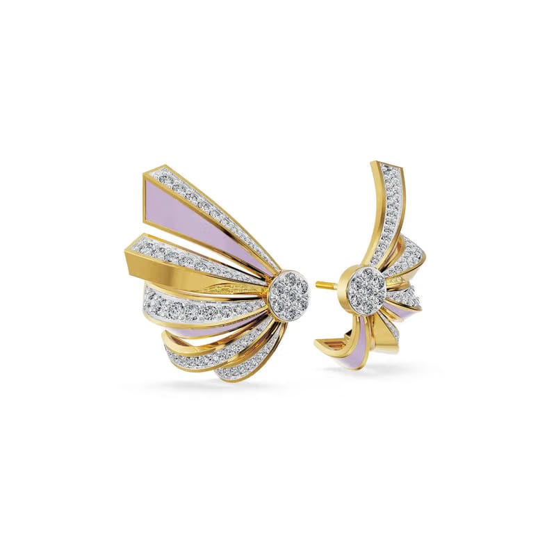 Lilac Wings Lab Grown Diamond Earrings