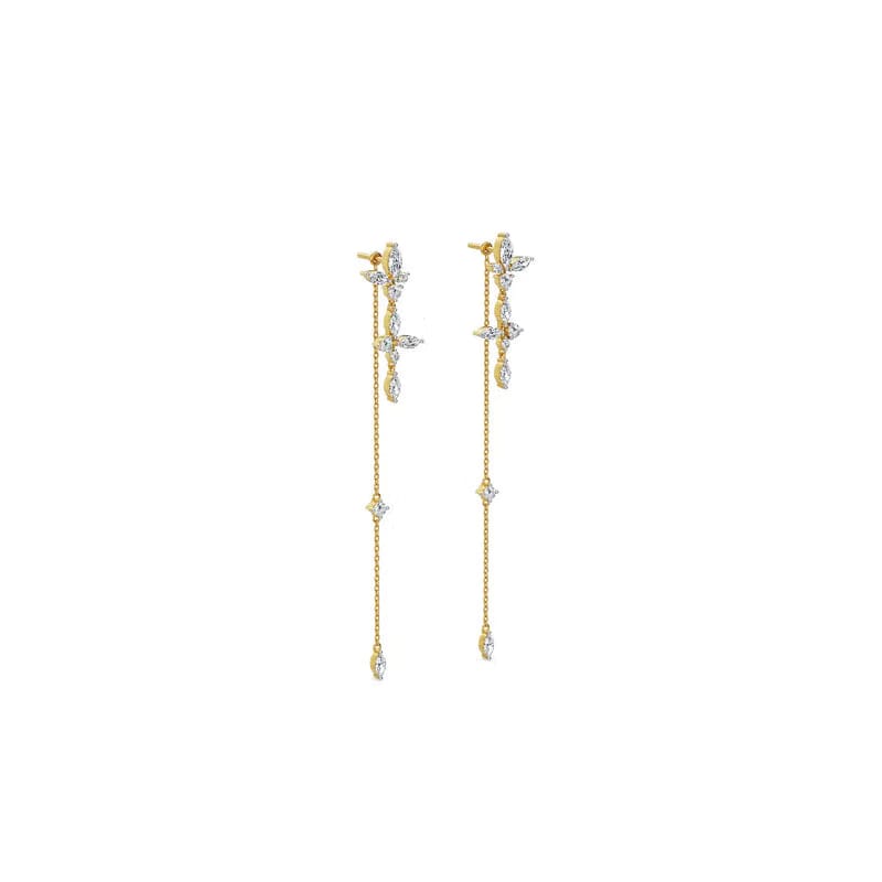 Lily Sui Dhaga Lab Grown Diamond Earrings