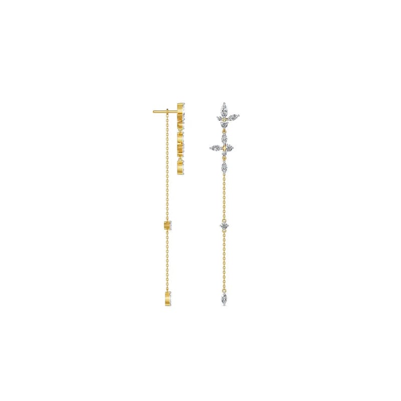 Lily Sui Dhaga Lab Grown Diamond Earrings