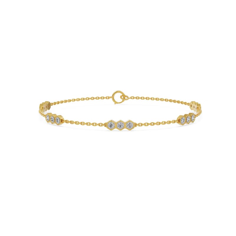 Linea Hexa Lab Grown Diamond Bracelet