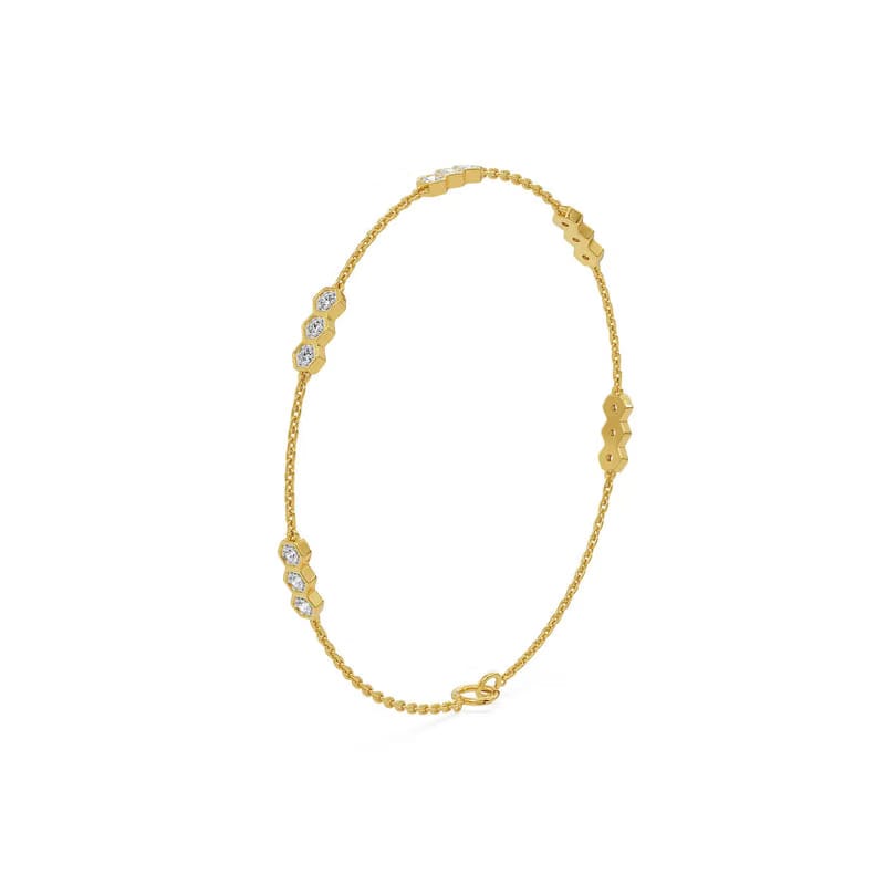Linea Hexa Lab Grown Diamond Bracelet