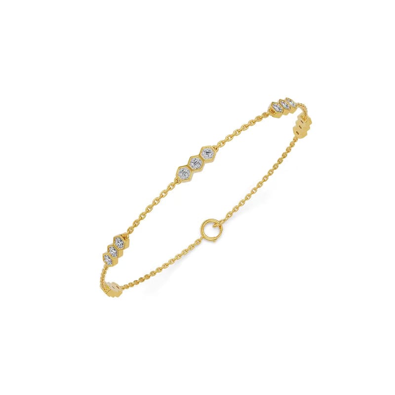 Linea Hexa Lab Grown Diamond Bracelet