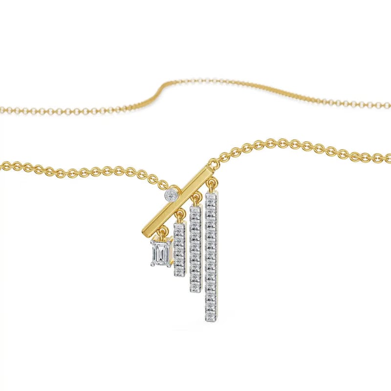 Linear Lab Grown Diamond Necklace
