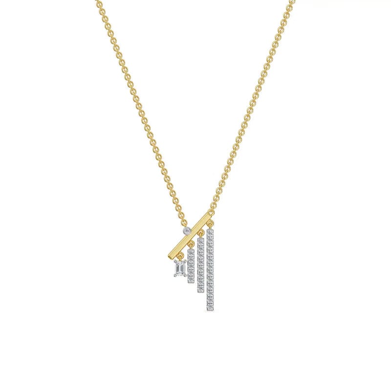 Linear Lab Grown Diamond Necklace