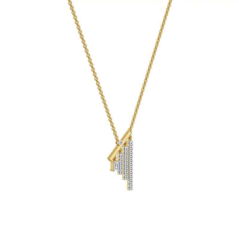 Linear Lab Grown Diamond Necklace