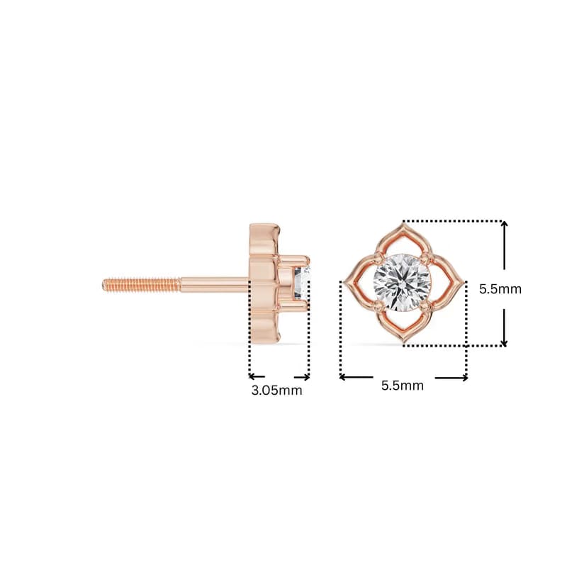 Little Blossom Lab Grown Diamond Studs