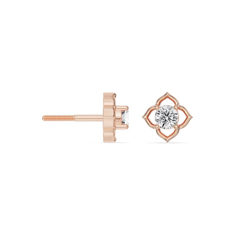 Little Blossom Lab Grown Diamond Studs 9KT