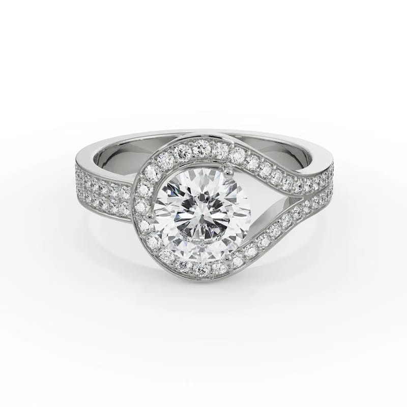 Lorez Pave Lab Grown Diamond Ring