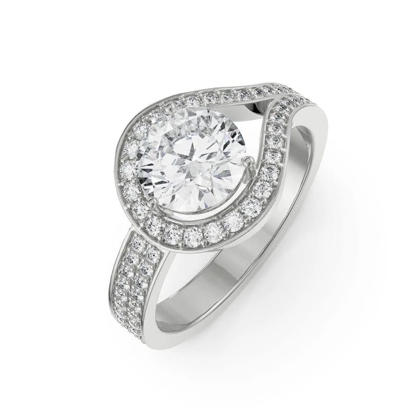 Lorez Pave Lab Grown Diamond Ring 9KT