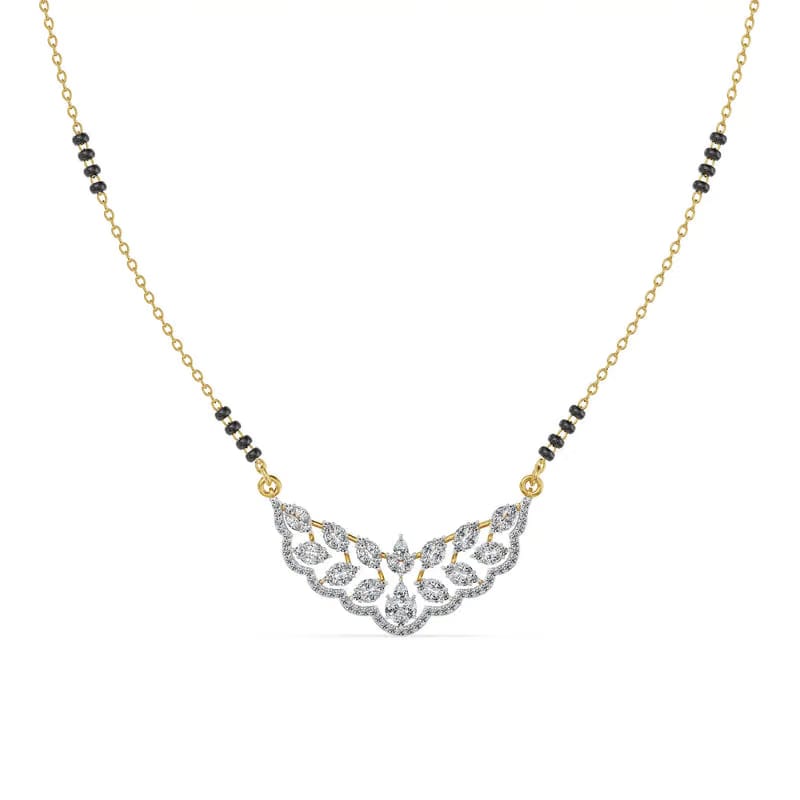 Lotus Radiance Lab Grown Diamond Mangalsutra