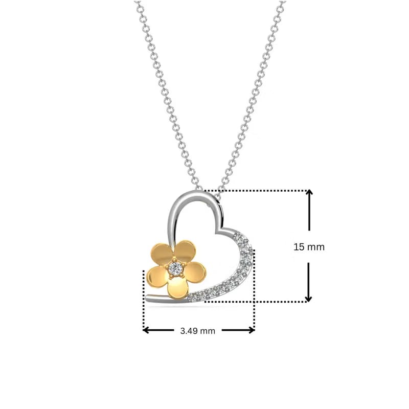 Love Blossom Lab Grown Diamond Pendant