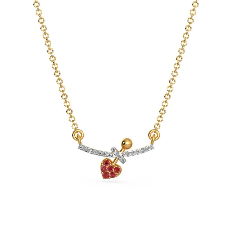 Love Struck Lab Grown Diamond Heart Necklace 9KT