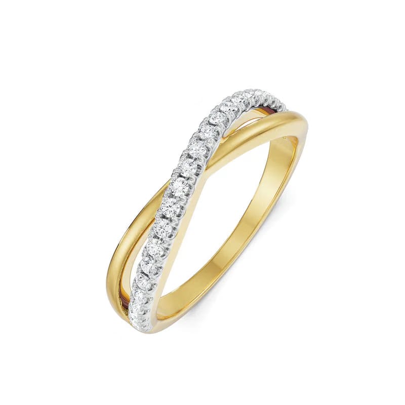 Lovey Dovey Infinity Lab Grown Diamond Band 9KT