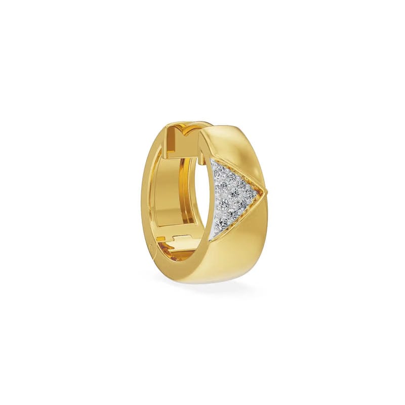 Lucid Pillar Lab Diamond Men Hoop