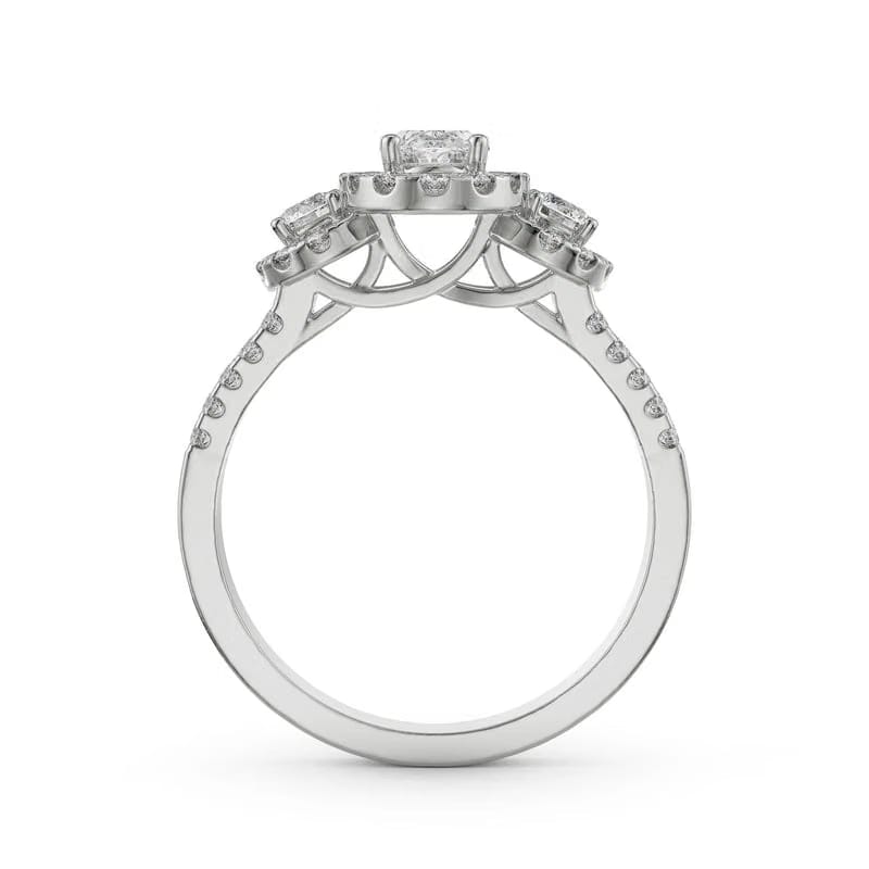 Luminous Halo Lab Diamond Engagement Ring