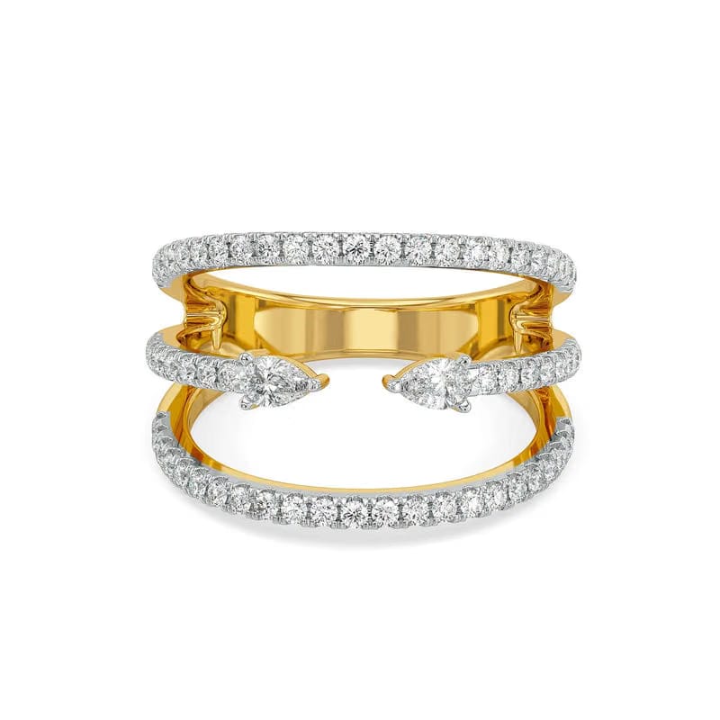 Luna Pear Lab Grown Diamond Ring