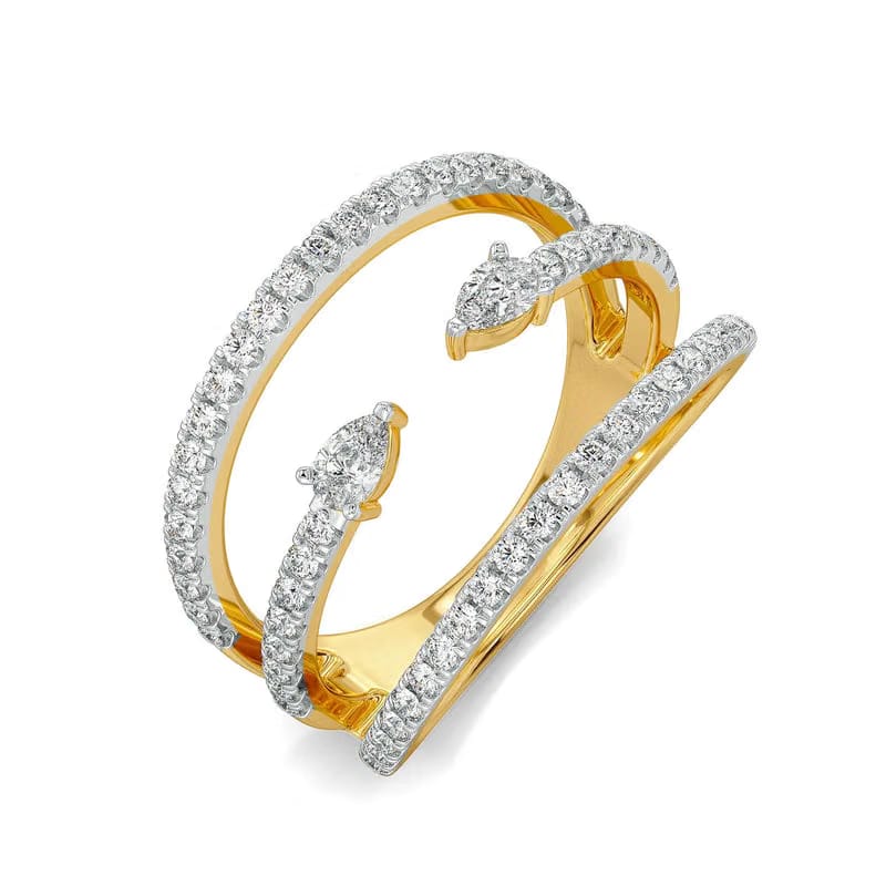 Luna Pear Lab Grown Diamond Ring
