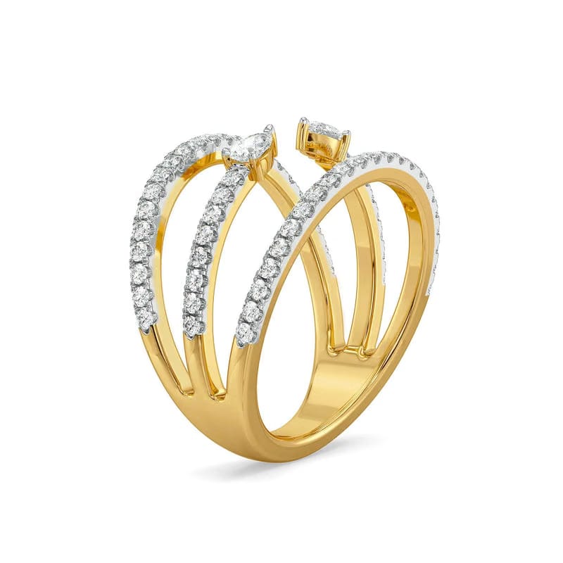 Luna Pear Lab Grown Diamond Ring