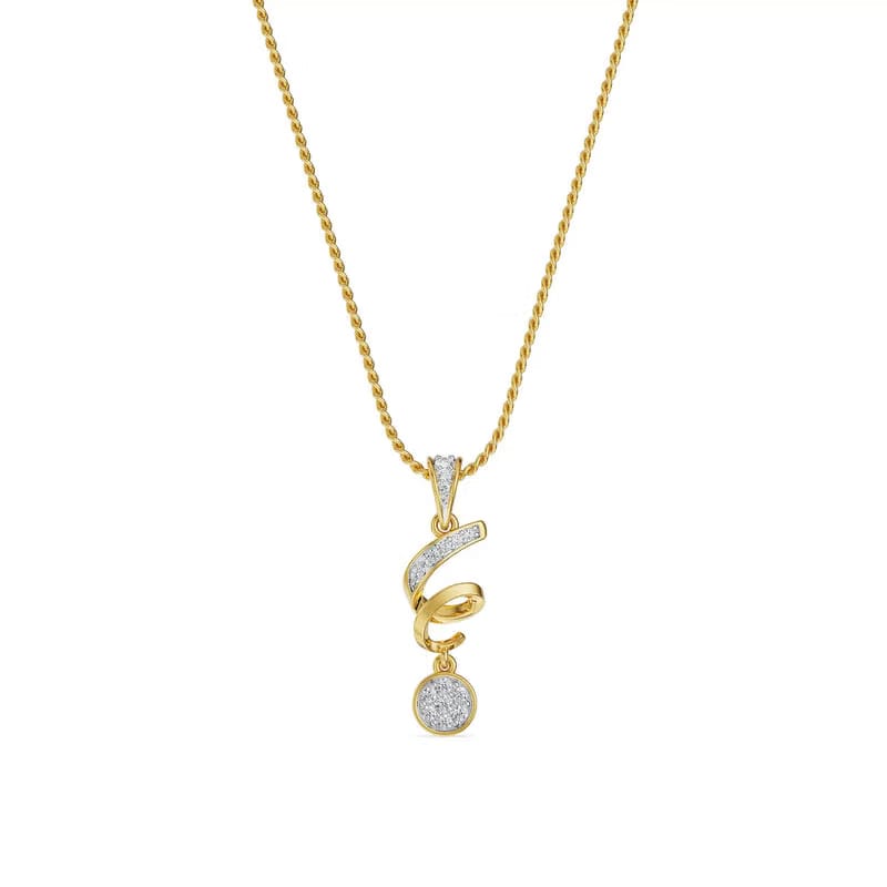 Lyric Swirl Lab Grown Diamond Pendant