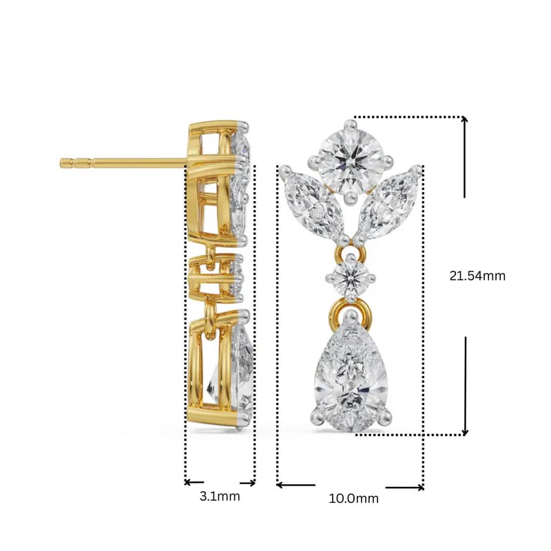 Magical Drop Lab Grown Diamond Earrings