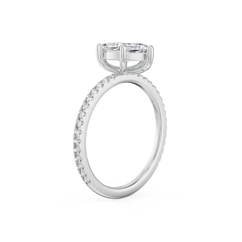 Magnificent Marquise Lab Diamond Engagement Ring