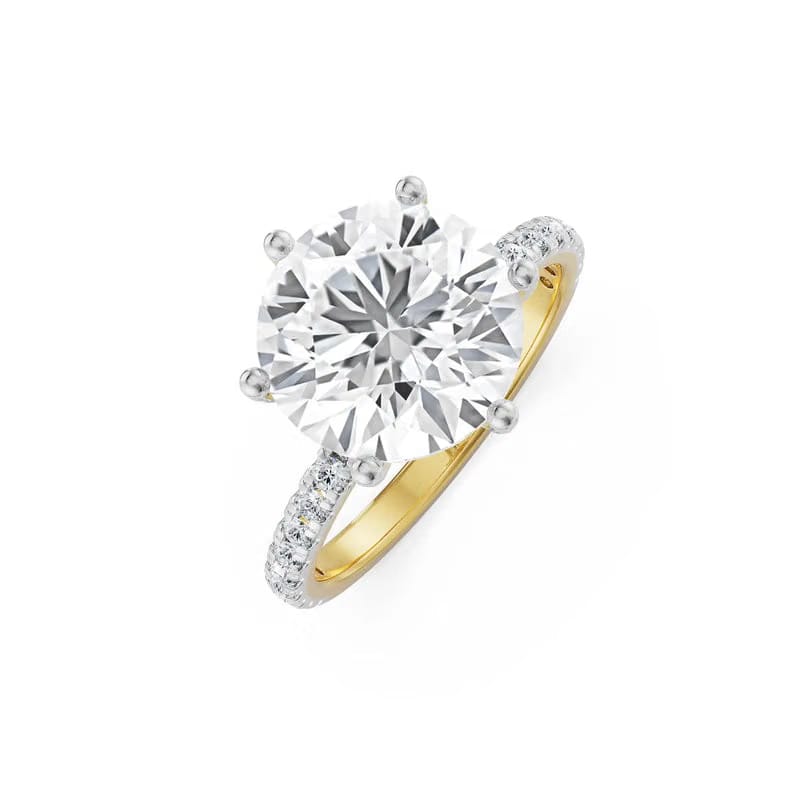 Majestic Round Lab Grown Diamond Solitaire Bridal Ring