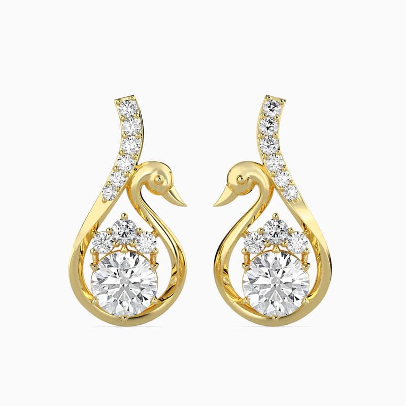Majestic Swan Lab Grown Diamond Earrings