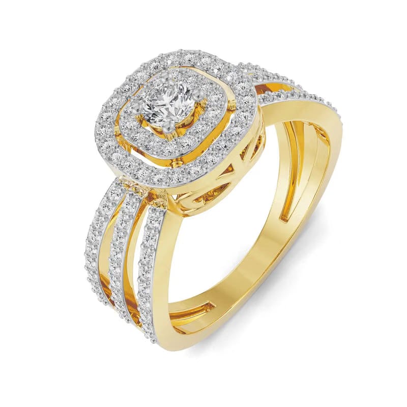 Margot Halo Lab Grown Diamond Ring 9KT