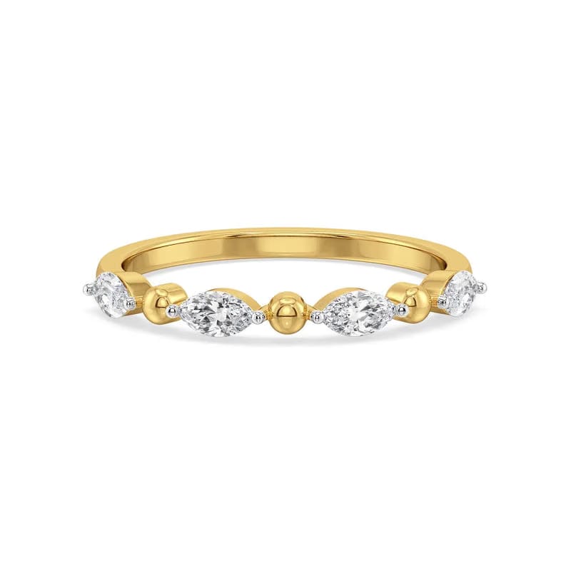Marquise Airy Lab Grown Diamond Band 9KT