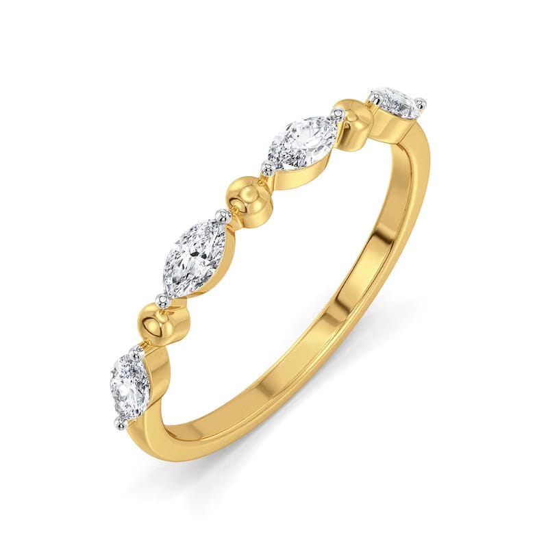 Marquise Airy Lab Grown Diamond Band 9KT