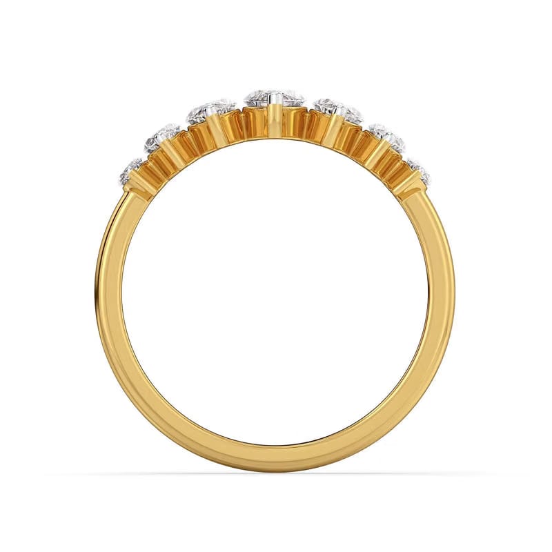 Marquise Cascade Lab Grown Diamond Ring