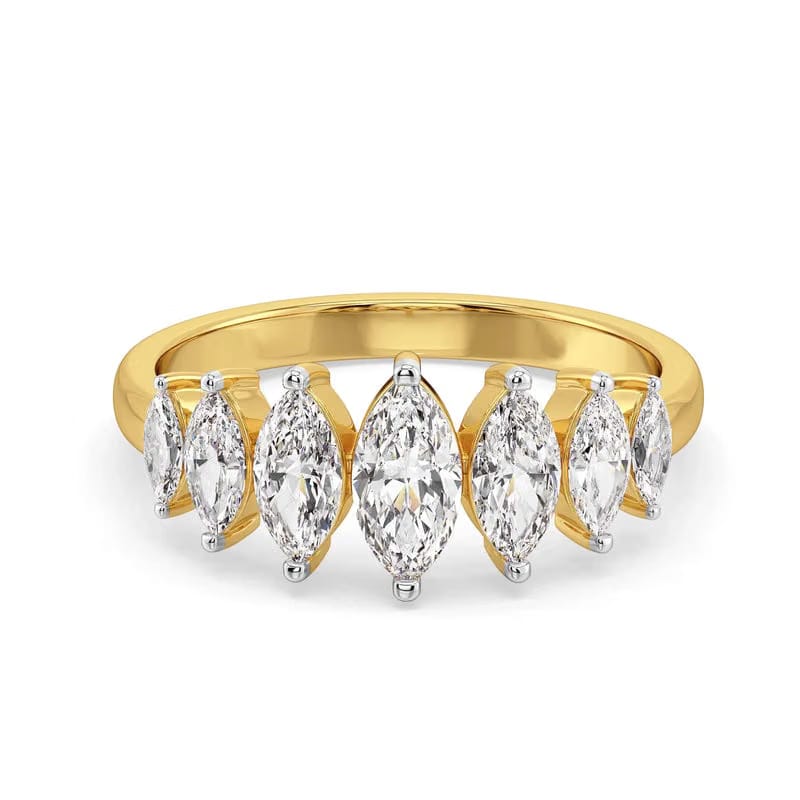 Marquise Cascade Lab Grown Diamond Ring 9KT