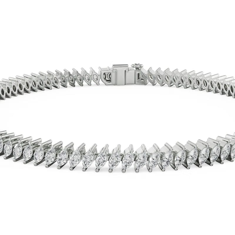 Marquise Cocktail Lab Grown Diamond Bracelet