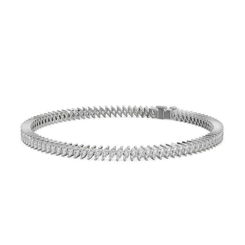 Marquise Cocktail Lab Grown Diamond Bracelet 9KT