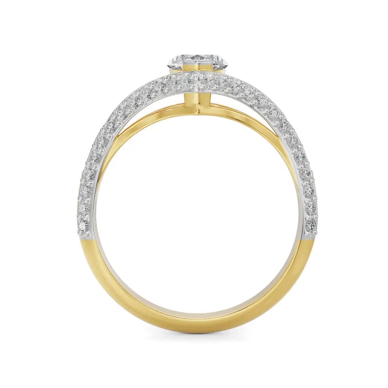 Marquise Cut Lab Grown Diamond Bridal Ring