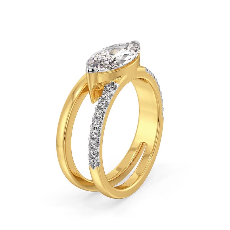 Marquise Elara Lab Grown Diamond Ring