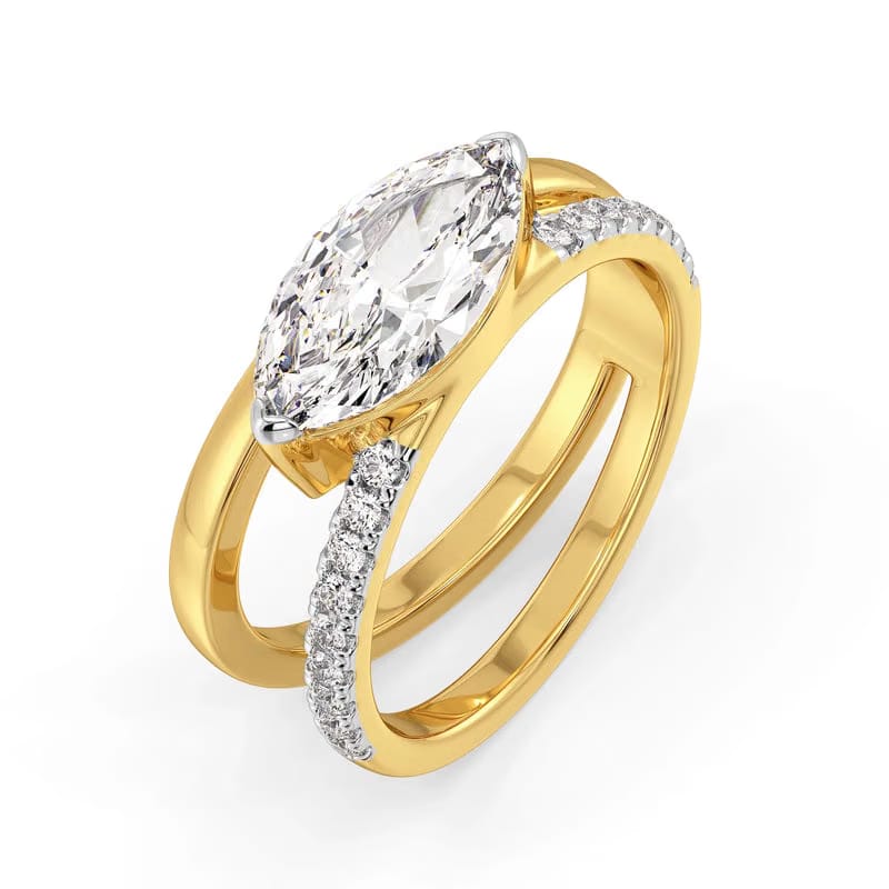 Marquise Elara Lab Grown Diamond Ring