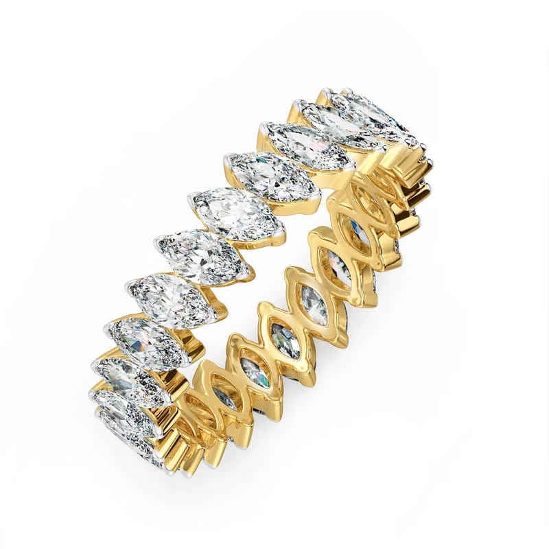 Marquise Eternity Lab Diamond Ring