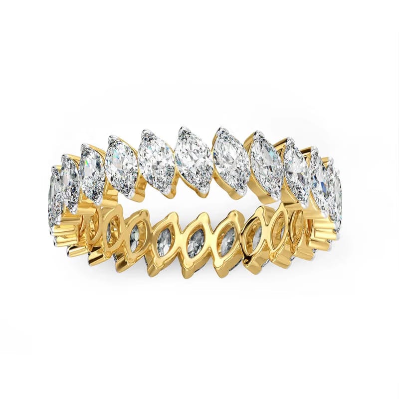 Marquise Eternity Lab Diamond Ring