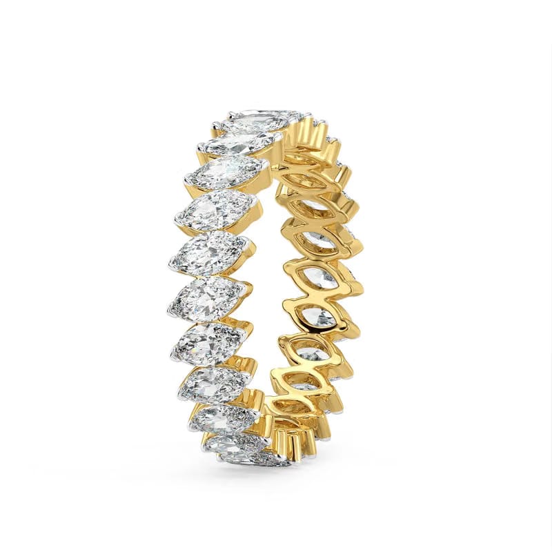 Marquise Eternity Lab Diamond Ring