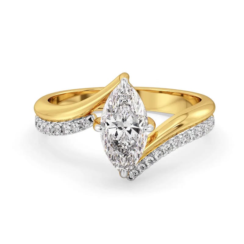Marquise Infinity Bow Lab Grown Diamond Ring