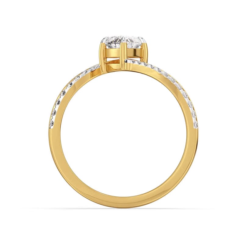 Marquise Infinity Bow Lab Grown Diamond Ring 9KT
