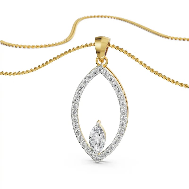 Marquise Lab Grown Diamond Pendant