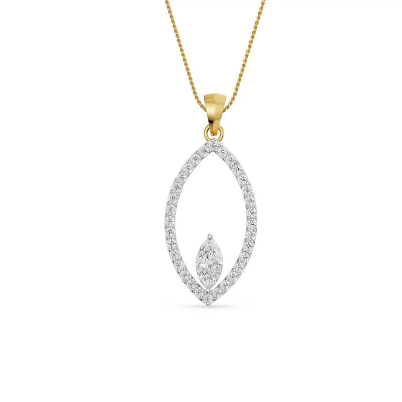 Marquise Lab Grown Diamond Pendant