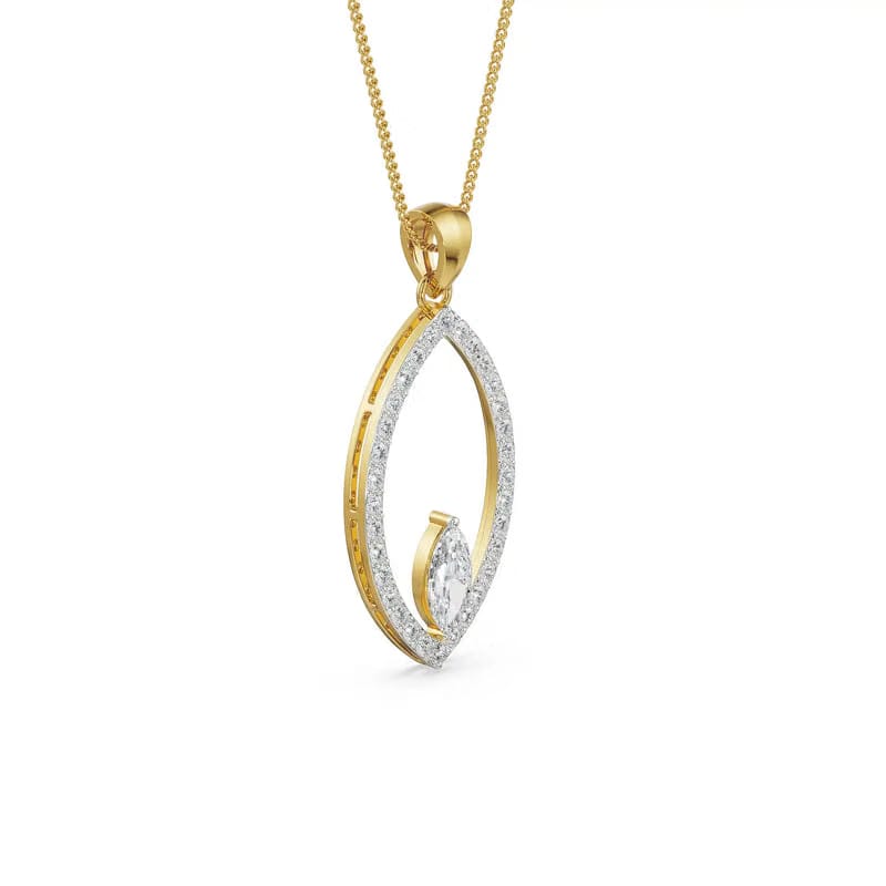 Marquise Lab Grown Diamond Pendant