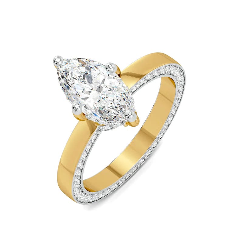 Marquise Mirage Lab Grown Diamond Ring 9KT