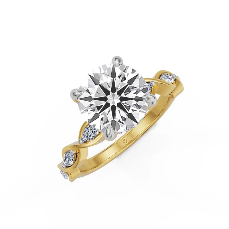 Marquise Vine Hearts & Arrows Lab Grown Diamond Ring