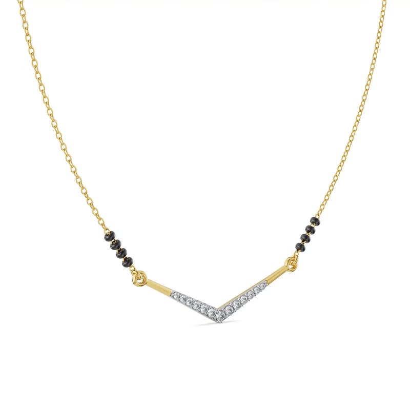 Meera Lab Grown Diamond Mangalsutra