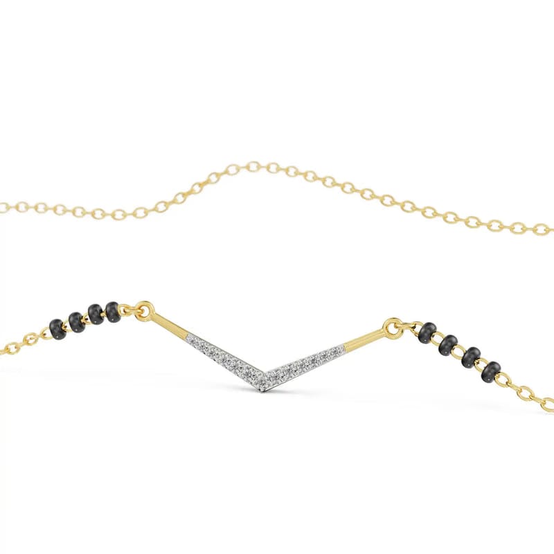 Meera Lab Grown Diamond Mangalsutra